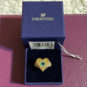 Swarovski Lucky Goddess Heart Motif Ring size 52/ 6 USA NWT